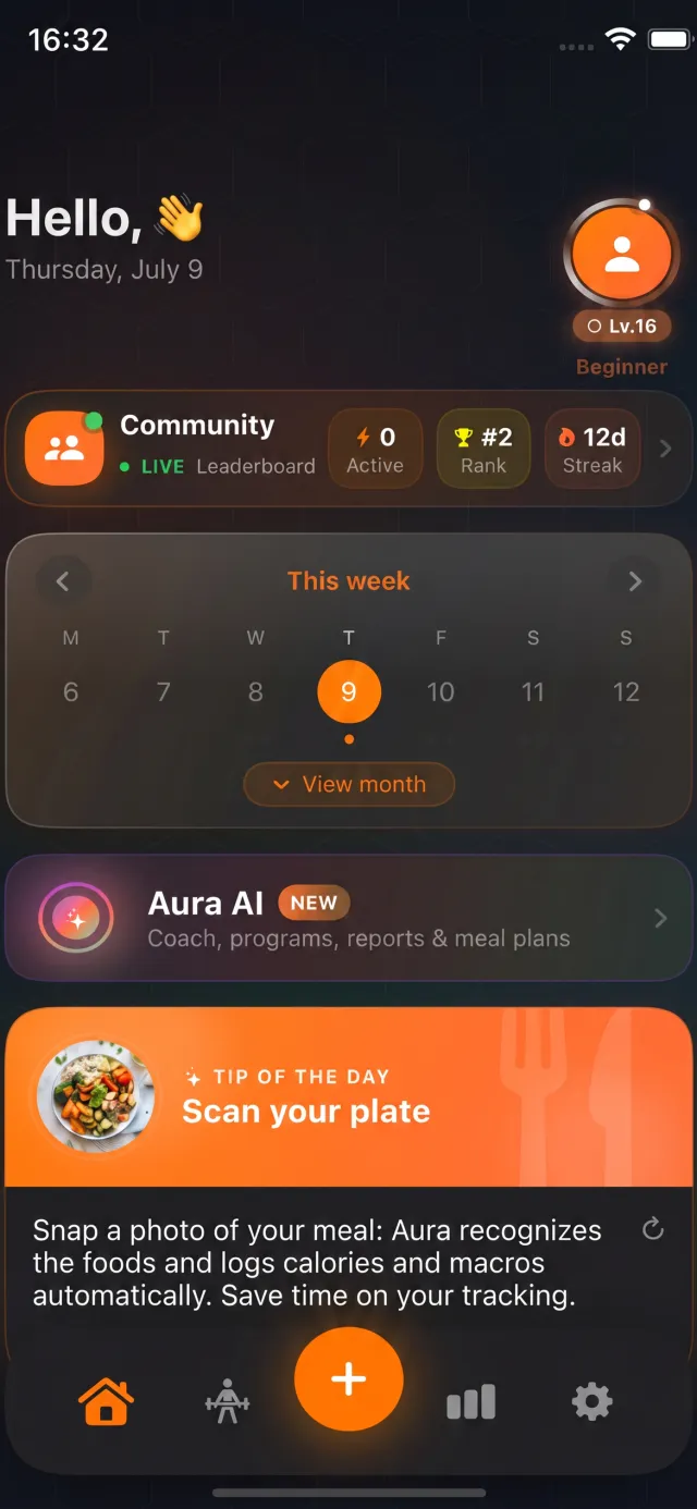 Aura dashboard
